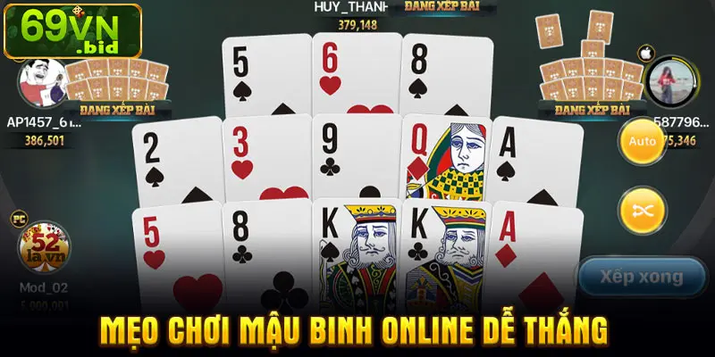 Mẹo chơi mậu binh online dễ thắng