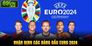 nhận định các bảng đấu Euro 2024 và dự đoán kết quả cùng 69VN